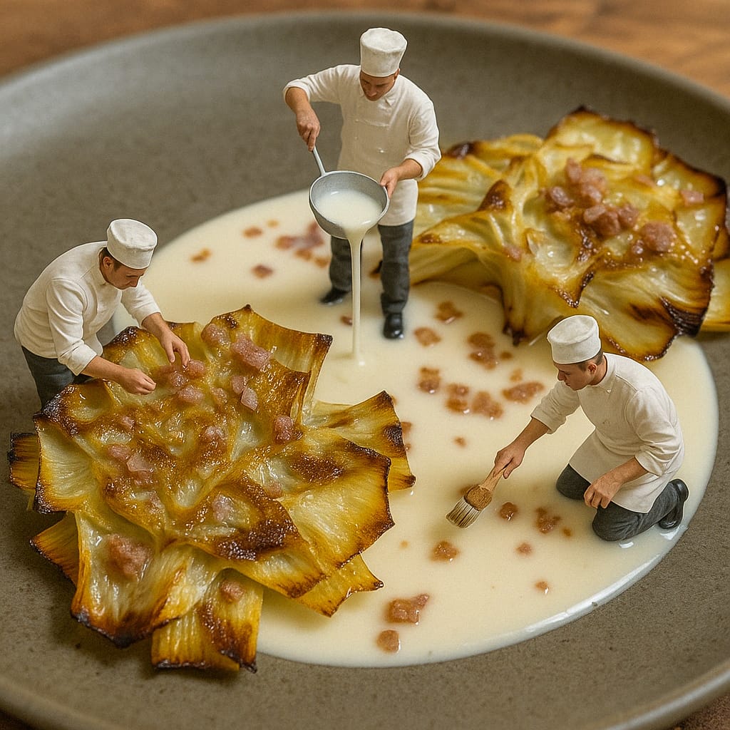 Alcachofas con bechamel